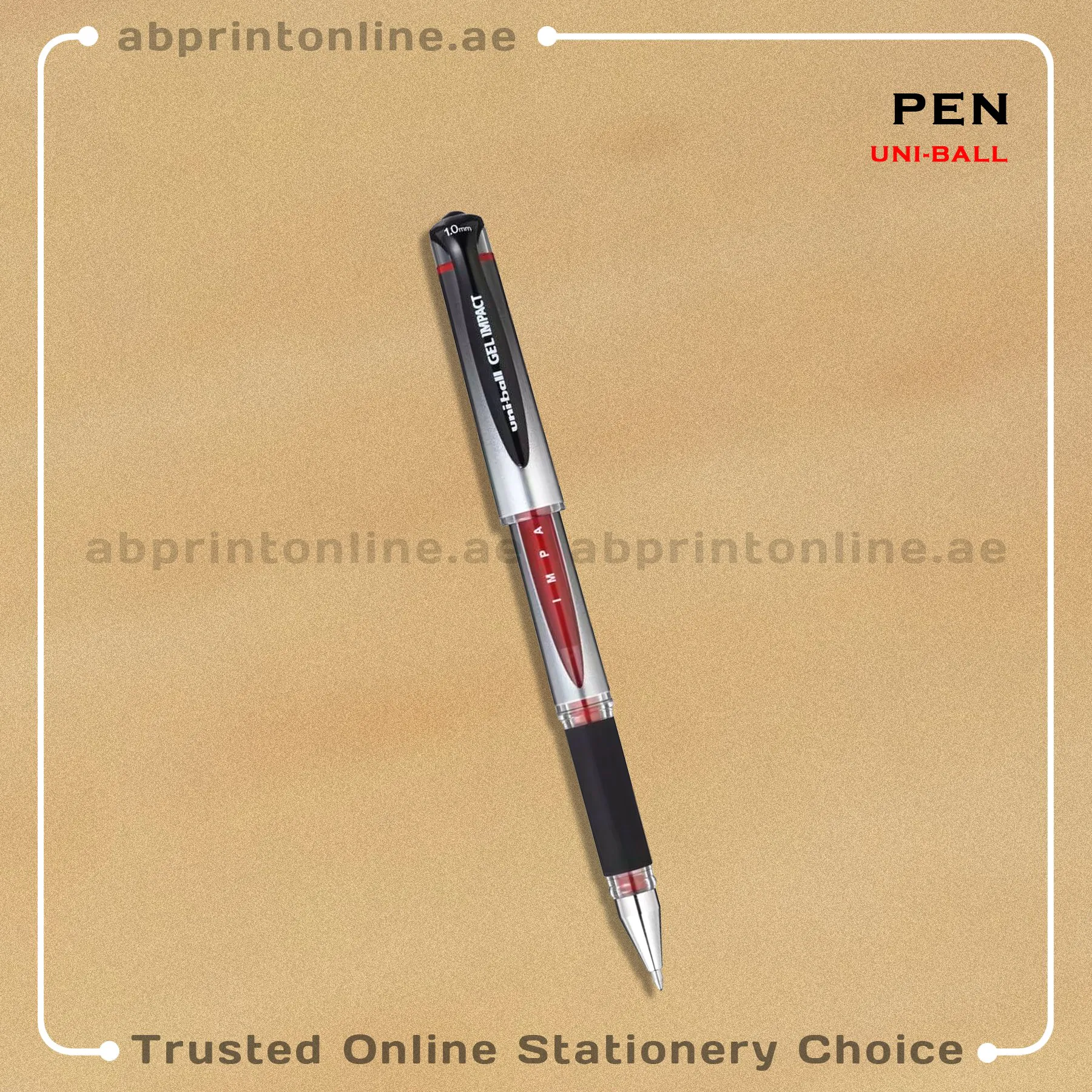 UNI-BALL GEL IMPACT UM-153S BROAD 1.0 RED ROLLERBALL PEN PCS/1 - Image 1