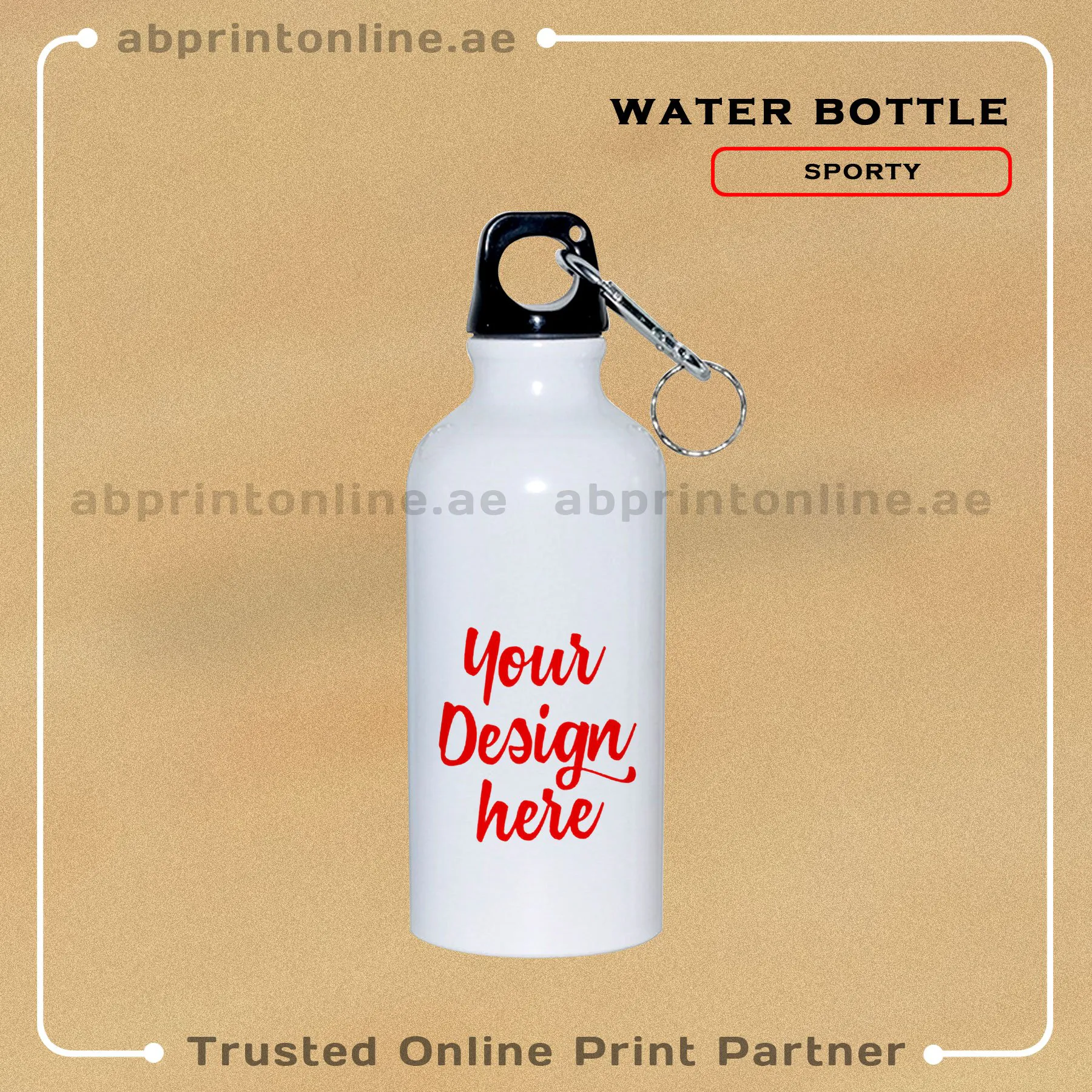 WATER-BOTTLE-METAL VACCUM FLASK PRINTING SPORTY - Image 1