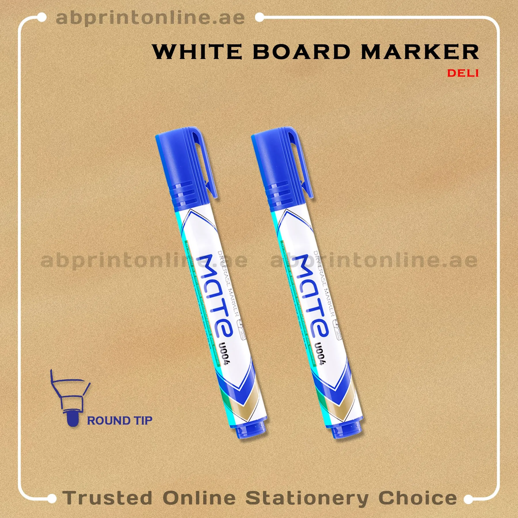 DELI REFILLABLE ROUND TIP WHITEBOARD BLUE MARKER PCS/1 - Image 1