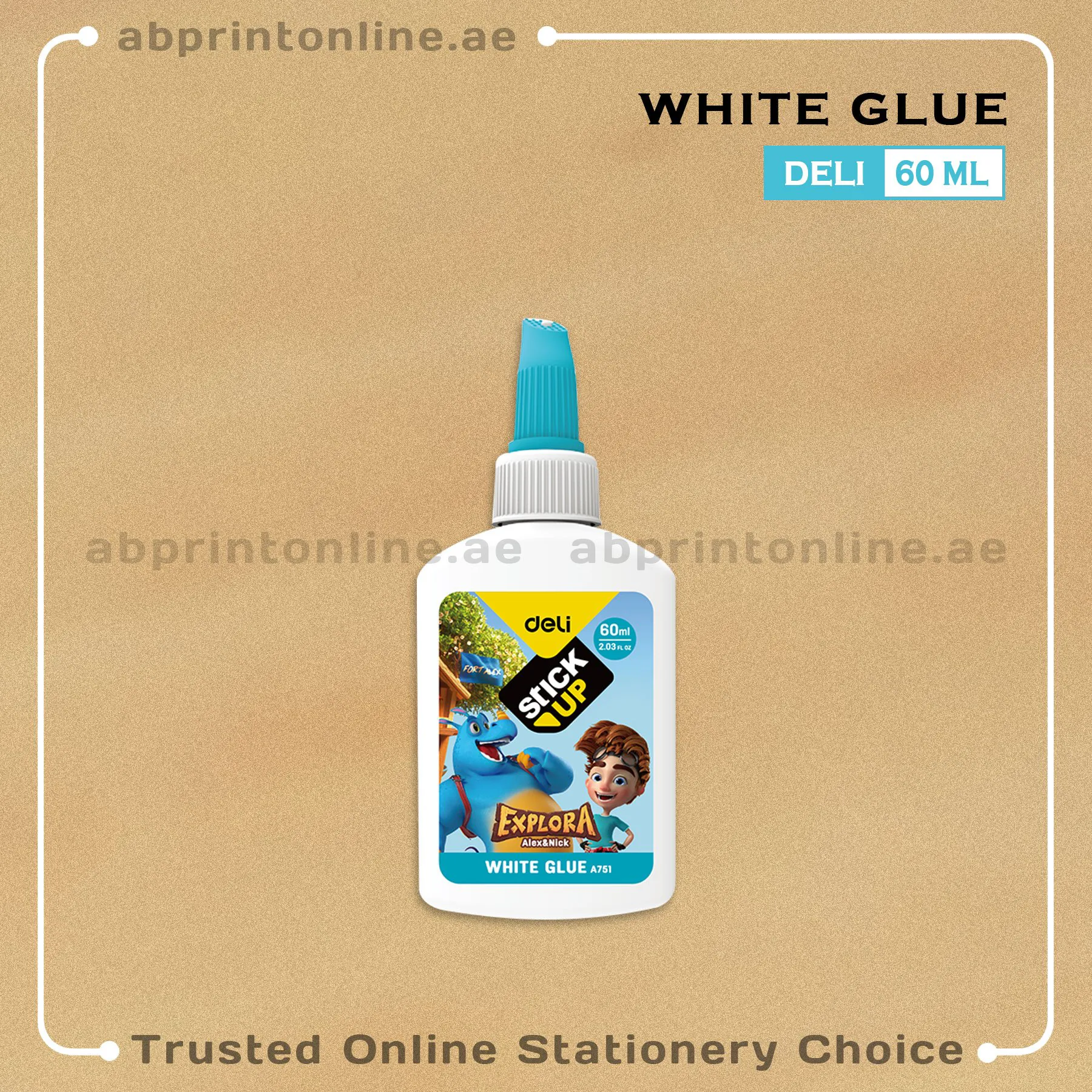 WhiteGlueExplora60mlBlue DELI EXPLORA WHITE GLUE 60ML BLUE - Image 1