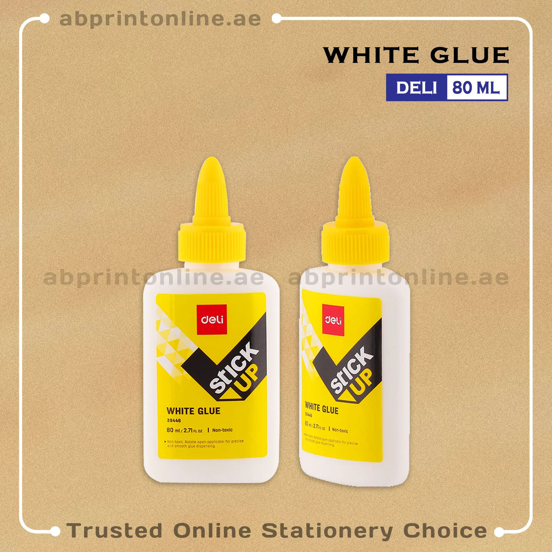 Whiteglue80mlDeli DELI WHITE GLUE 80ML - Image 1