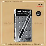 UNIBALL SN100 LAKNOCK BLACK  BALL POINT 0.7MM  PEN -PKT/12PCS