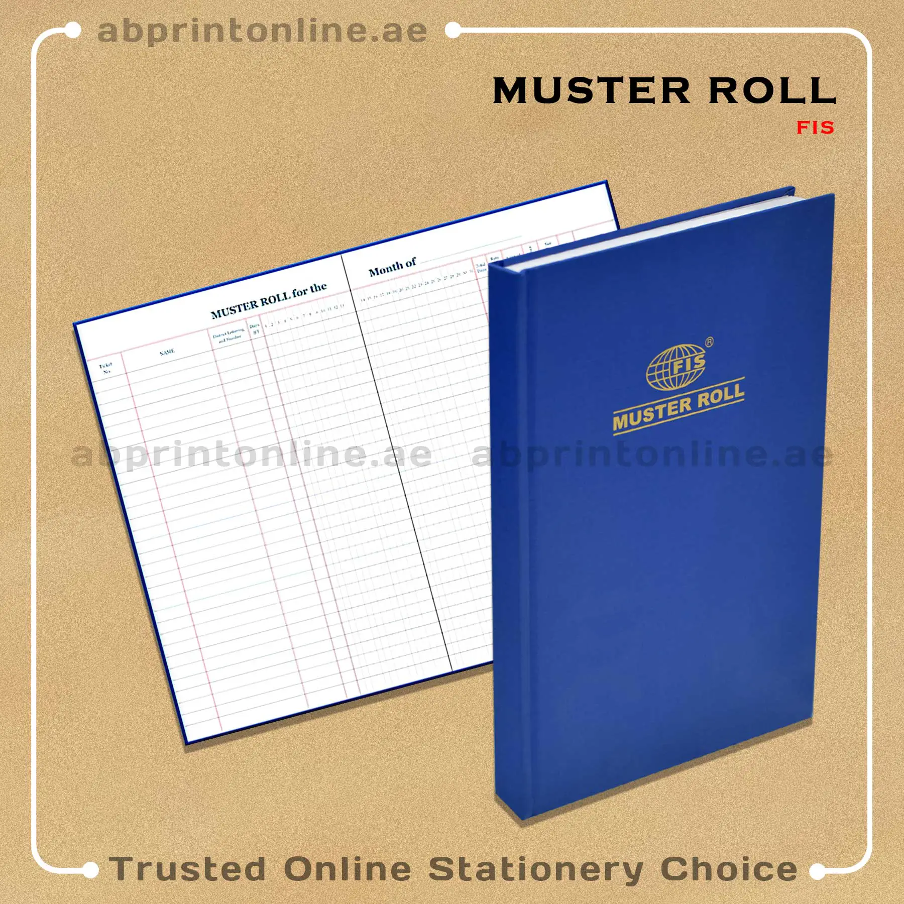 FIS MUSTER ROLL FOOLSCAP 2 QUIRE - Image 1