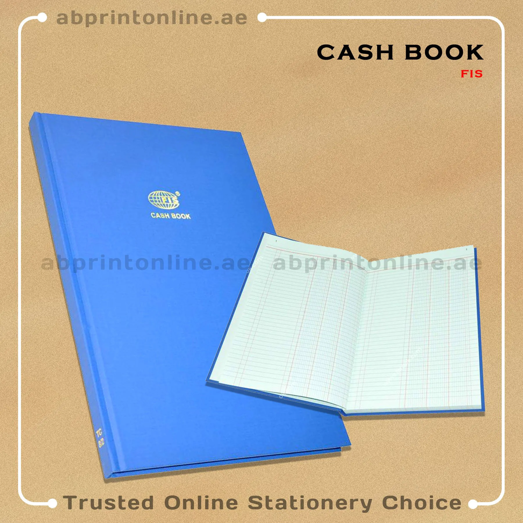 1365 FIS CASH BOOK FOOLSCAP 2 QUIRE - Image 1