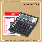 CALCULATOR DELI 39231 WITH 12 DIGITS & CHECK,CORRECT FUNCTIONS-BLACK COLOR