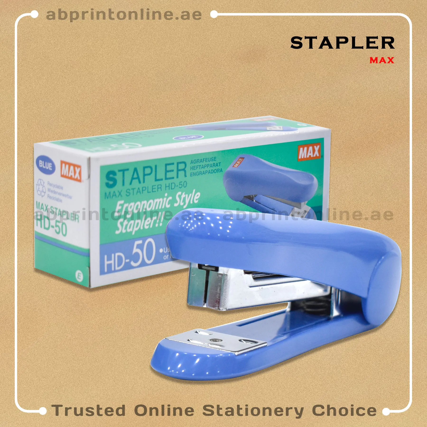 MAX STAPLER HD-50 SKY BLUE - Image 1