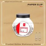 DELI SILVER PAPER CLIPS PKT/200PCS