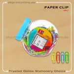DELI ASSORTED COLOR PAPER CLIPS PKT/200PCS