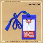 PARTNER ID CARD HOLDER WITH ROPE BLUE COLOR VERTICAL