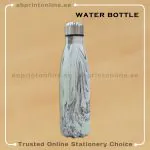 VACCUM WATER BOTTLE MARBLE  GREEN & BLACK DESIGN
