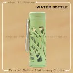 GLASS WATER BOTTLE GREEN DESIGN