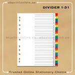 DELUXE DIVIDER PAPER COLOR A4  1-31