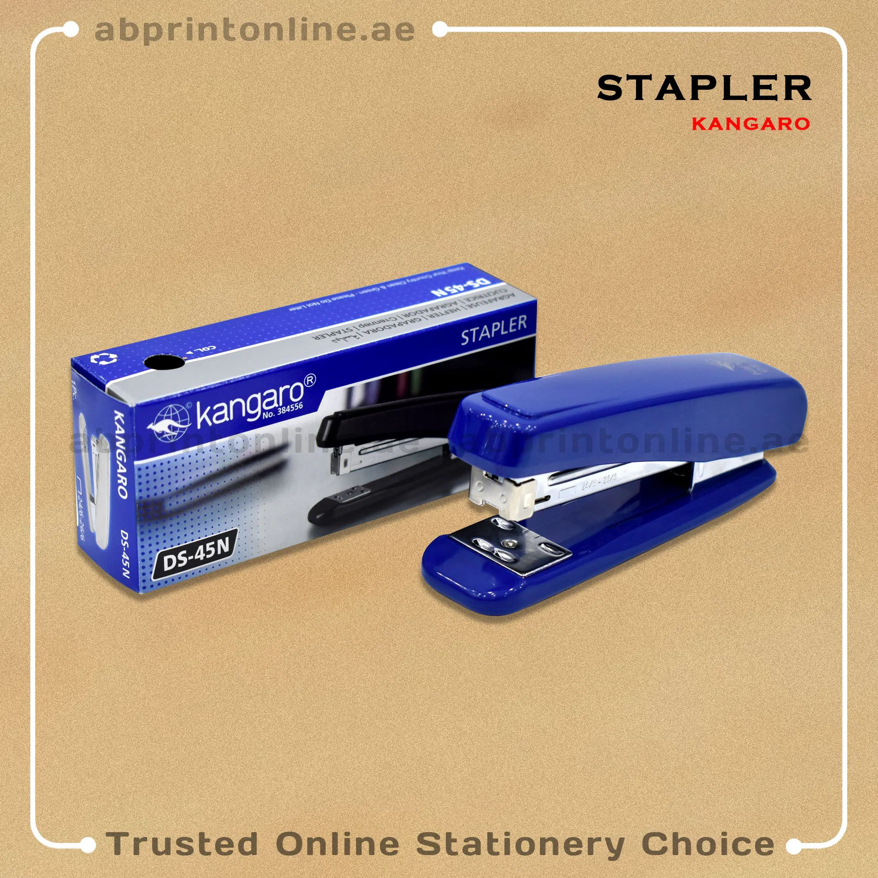 KANGARO STAPLER DS-45N,30SHEETS CAPACITY,BLUE COLOR - Image 1
