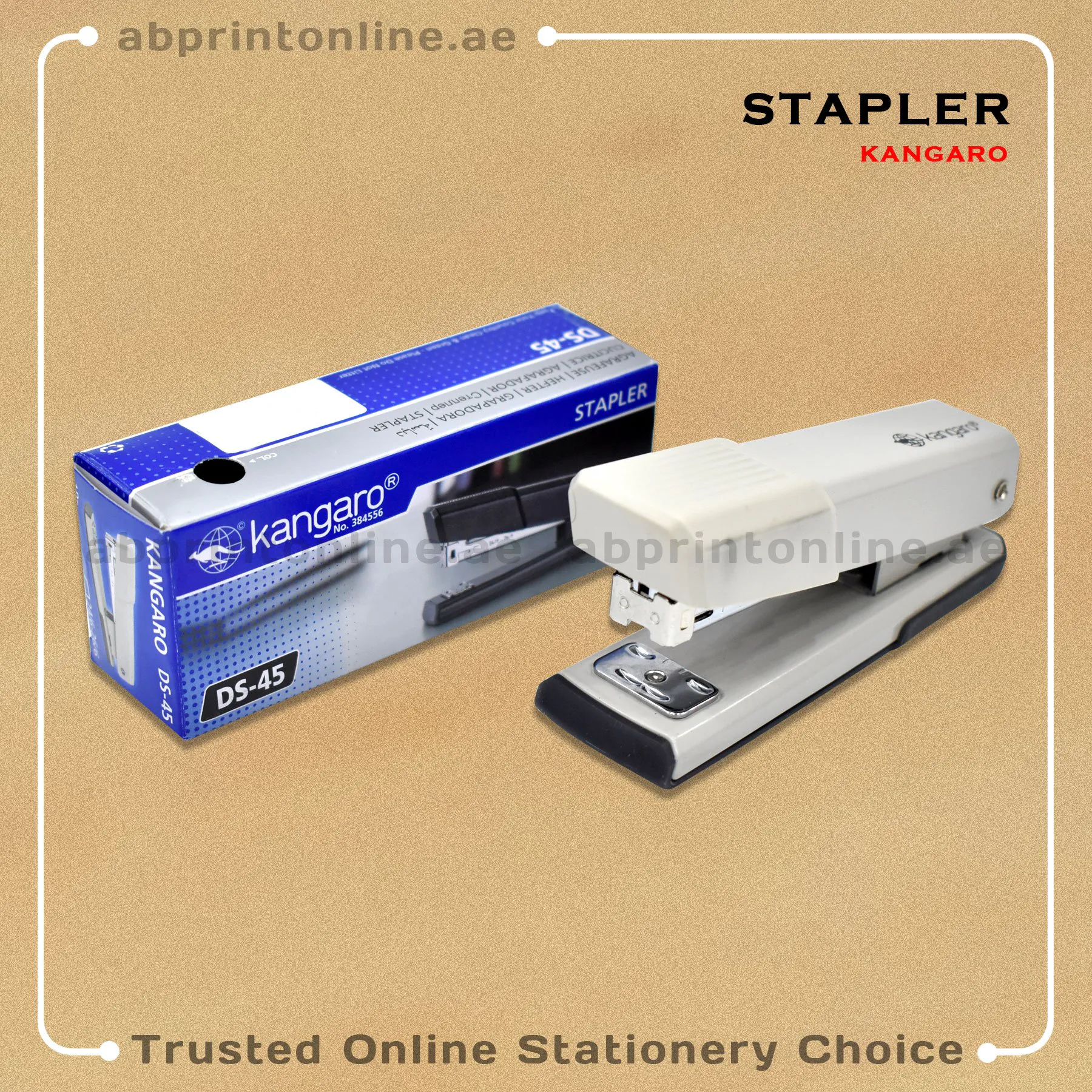 4699_WH KANGARO STAPLER DS-45,30SHEETS CAPACITY,WHITE COLOR - Image 1