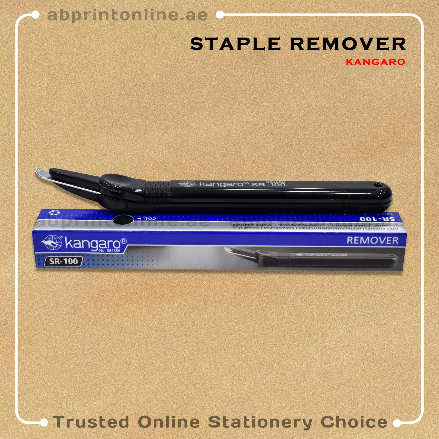 4704_BLK KANGARO STAPLER REMOVER SR100,BLACK COLOR - Image 1