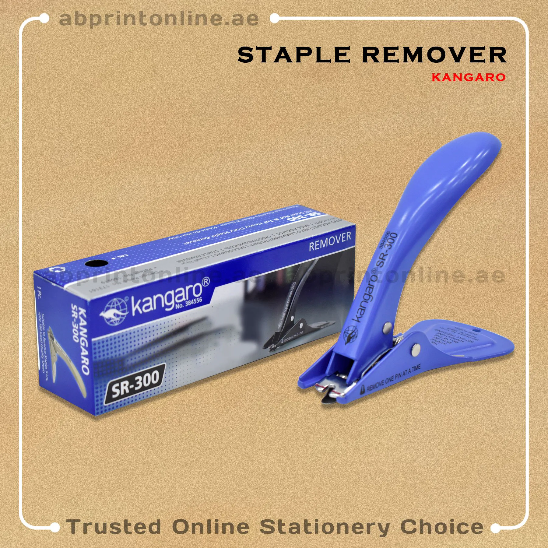 4705_BL KANGARO HEAVY DUTY STAPLER REMOVER SR300,BLUE COLOR - Image 1