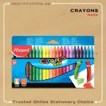 MAPED  COLOR PEPS WAX CRAYONS 24 COLORS