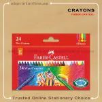 FABER-CASTELL REGULAR WAX CRAYONS PACK OF 24 COLORS