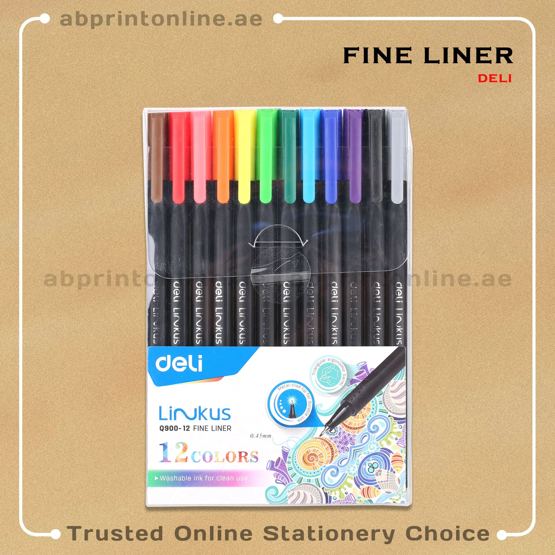 DELI FINELINER 12 COLORS - Image 1