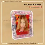 GLASS PHOTO FRAME PRINTING 24.5CMX20CM