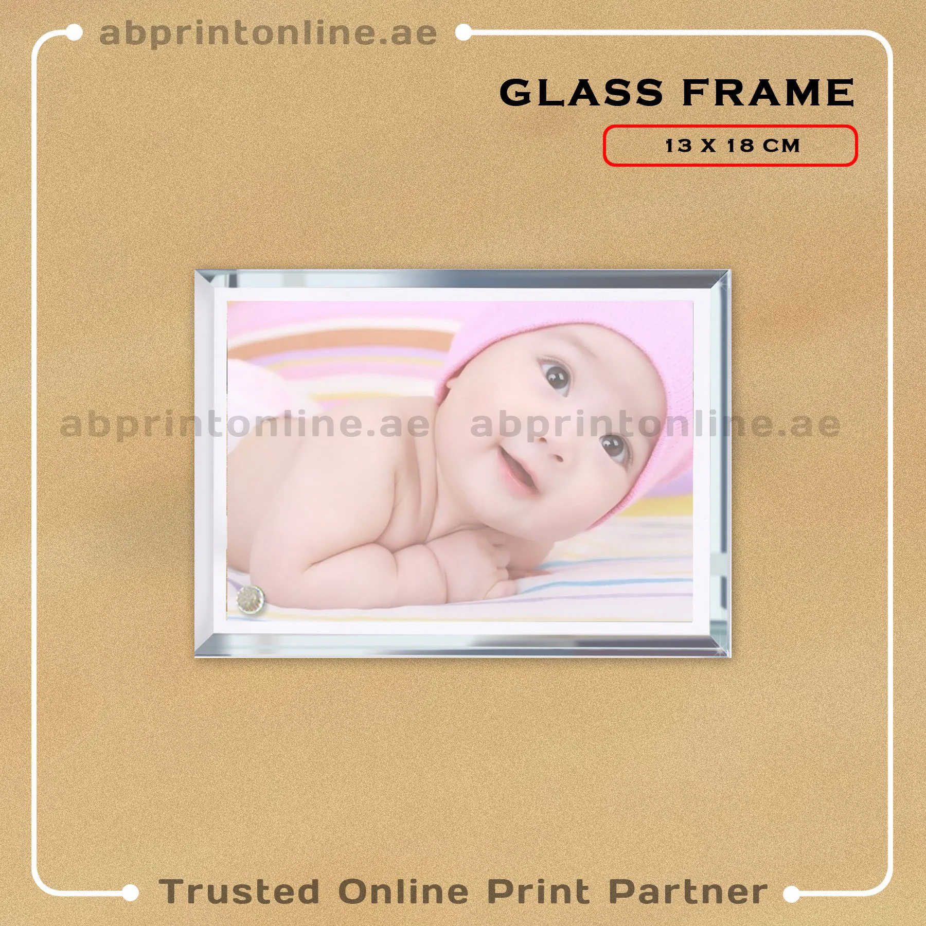 GLASS-FRAME-13X18 GLASS PHOTO FRAME PRINTING 13CMX18CM - Image 1