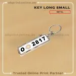 KEY RING PHOTO PRINTING -METAL NUMBER PLATE SMALL