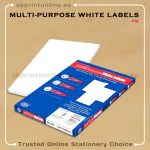 FIS A4 MULTIPURPOSE WHITE LABELS (2 STICKER X 100 SHT)
