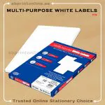 FIS A4 MULTIPURPOSE WHITE LABELS (12 STICKER X 100 SHT)