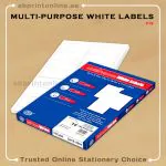 FIS A4 MULTIPURPOSE WHITE LABELS (14 STICKER X 100 SHT)