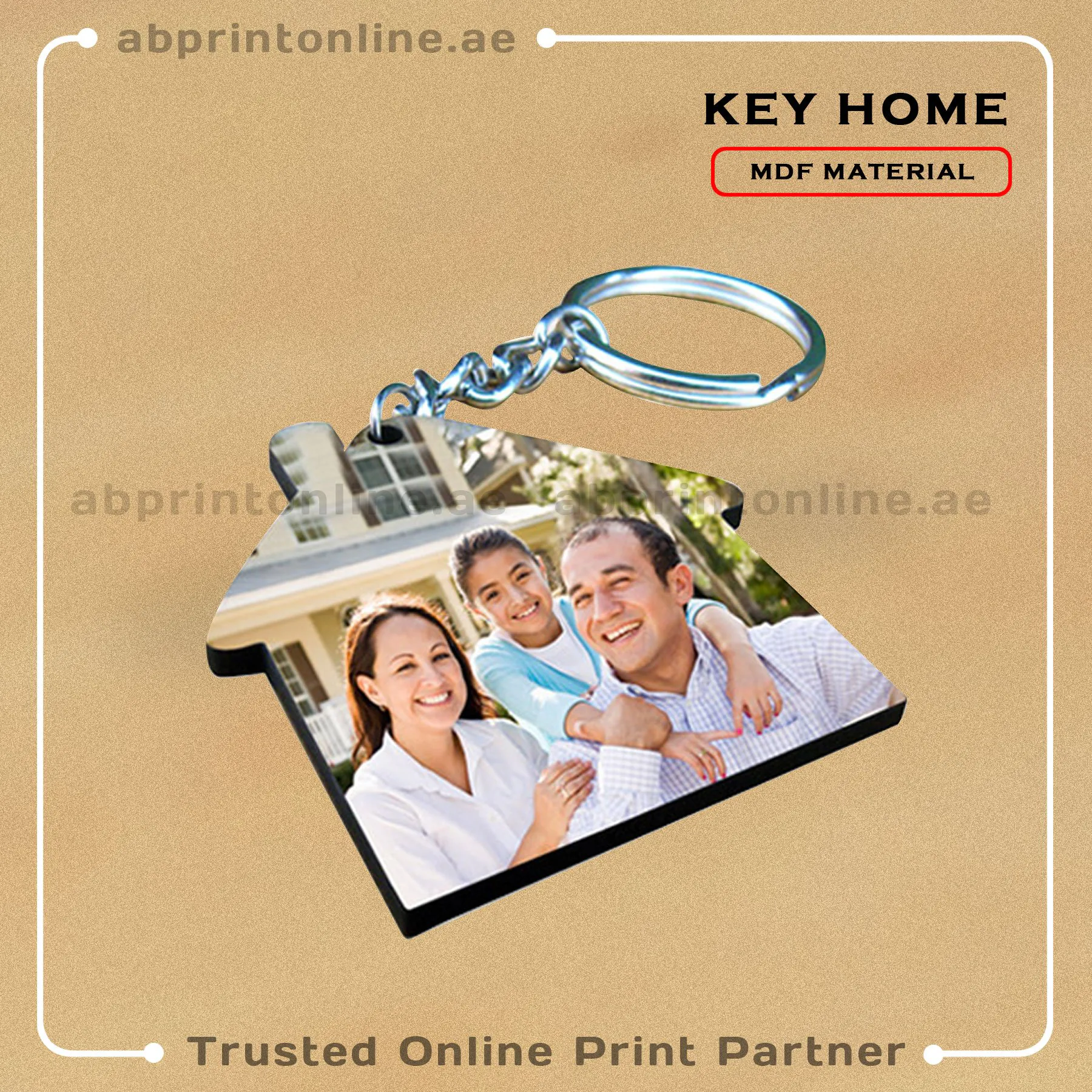 KEY RING PHOTO PRINTING -MDF-HOME - Image 1