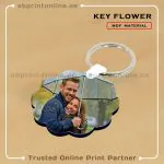 KEY RING PHOTO PRINTING -MDF-FLOWER