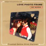 MDF PERSONALISED PHOTO FRAME PRINTING-LOVE 23CMX20CM