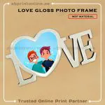 MDF PERSONALISED GLOSS PHOTO FRAME PRINTING-DESIGN 3-40CMX20CM