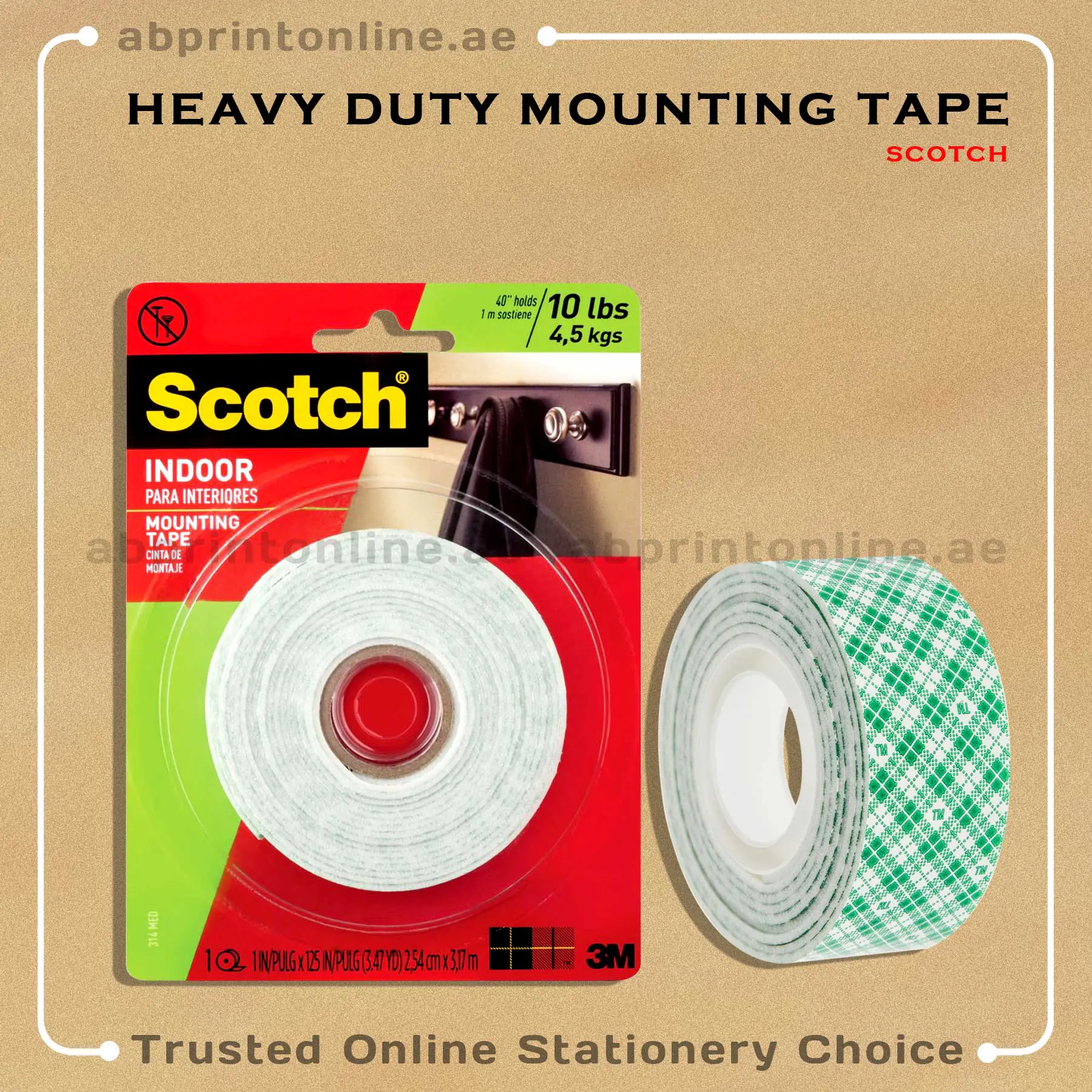 3M SCOTCH 114 INDOOR MOUNTING TAPE - Image 1