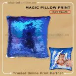PERSONALISED MAGIC BLUE  COLORED  PILLOW PRINTING