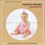 PERSONALISED ROUND PAPER PUZZLE PRINTING