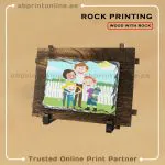 PERSONALISED WOODEN FRAMED ROCK PRINTING