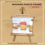 PERSONALISED WOODEN PHOTO FRAME PRINTING- LANDSCAPE - 25CM X 20CM