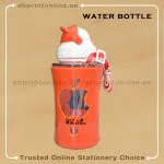 WATER BOTTLE APPLE DESIGN RED