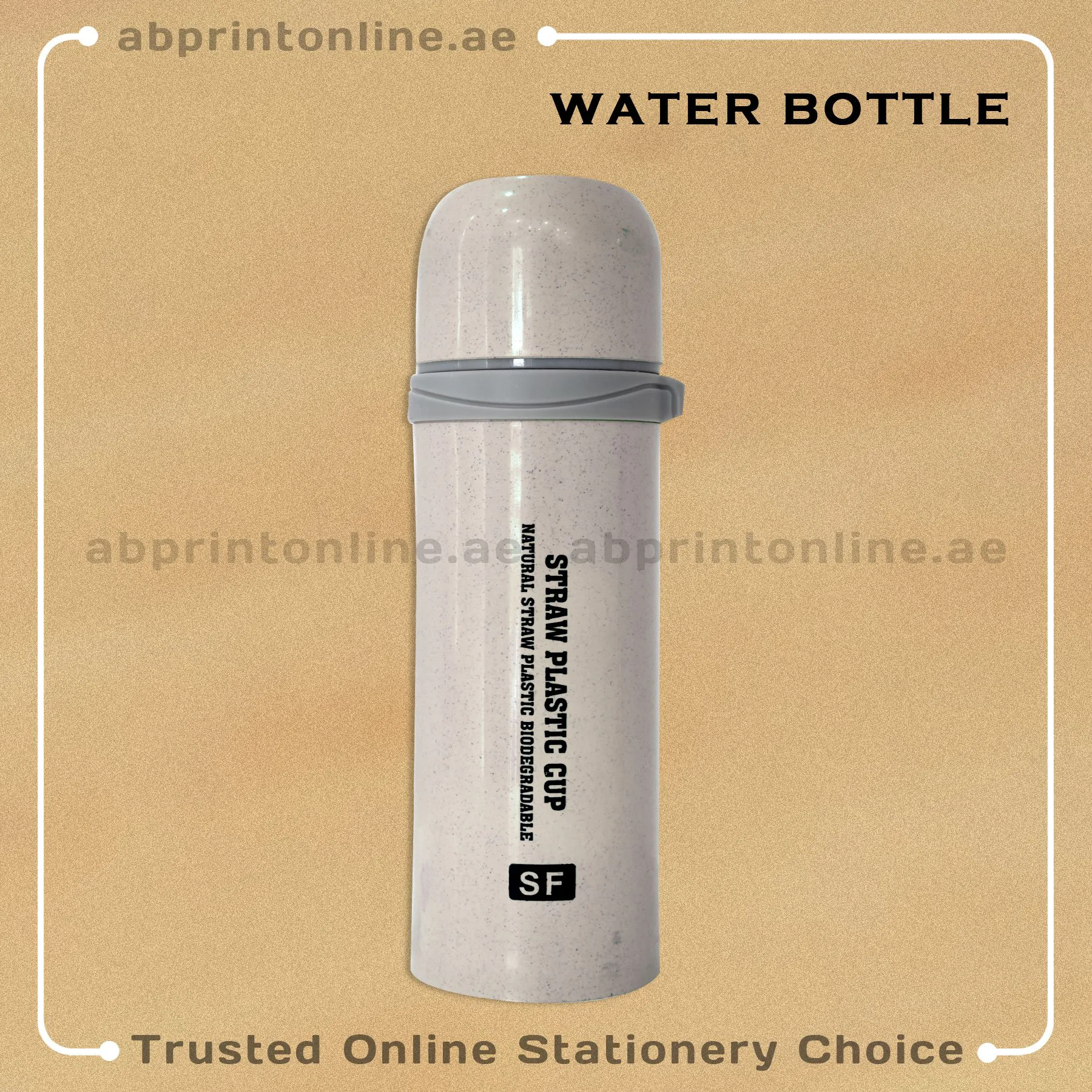 WaterBottle4168_2 VACCUM WATER BOTTLE SLEEK IVORY DESIGN - Image 1