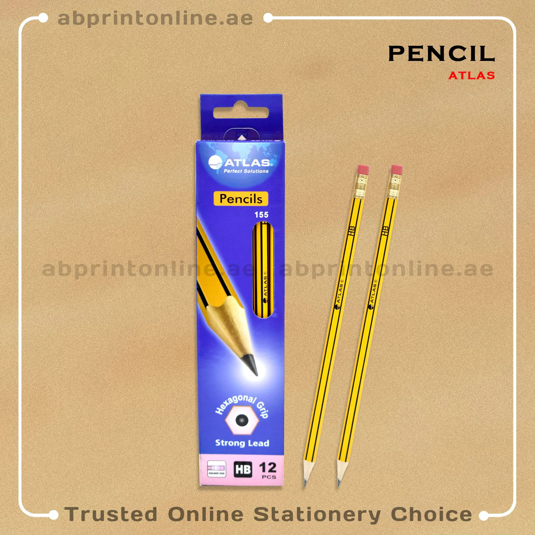 ATLAS HB PENCILS PACKET/12PCS - Image 1