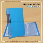 DELI  RIO DISPLAY BOOK WITH 10 POCKETS - BLUE