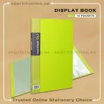 DELI RIO DISPLAY BOOK WITH 10 POCKETS - GREEN