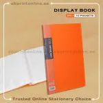 DELI RIO DISPLAY BOOK WITH 10 POCKETS - ORANGE