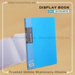 DELI  RIO DISPLAY BOOK WITH 20 POCKETS - BLUE