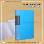 DELI  RIO DISPLAY BOOK WITH 40 POCKETS - BLUE