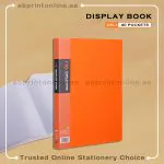 DELI RIO DISPLAY BOOK WITH 40 POCKETS - ORANGE