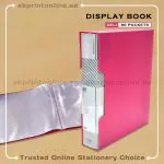 DELI RIO DISPLAY BOOK WITH 80 POCKETS - RED