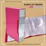 DELI RIO DISPLAY BOOK WITH 100 POCKETS - RED