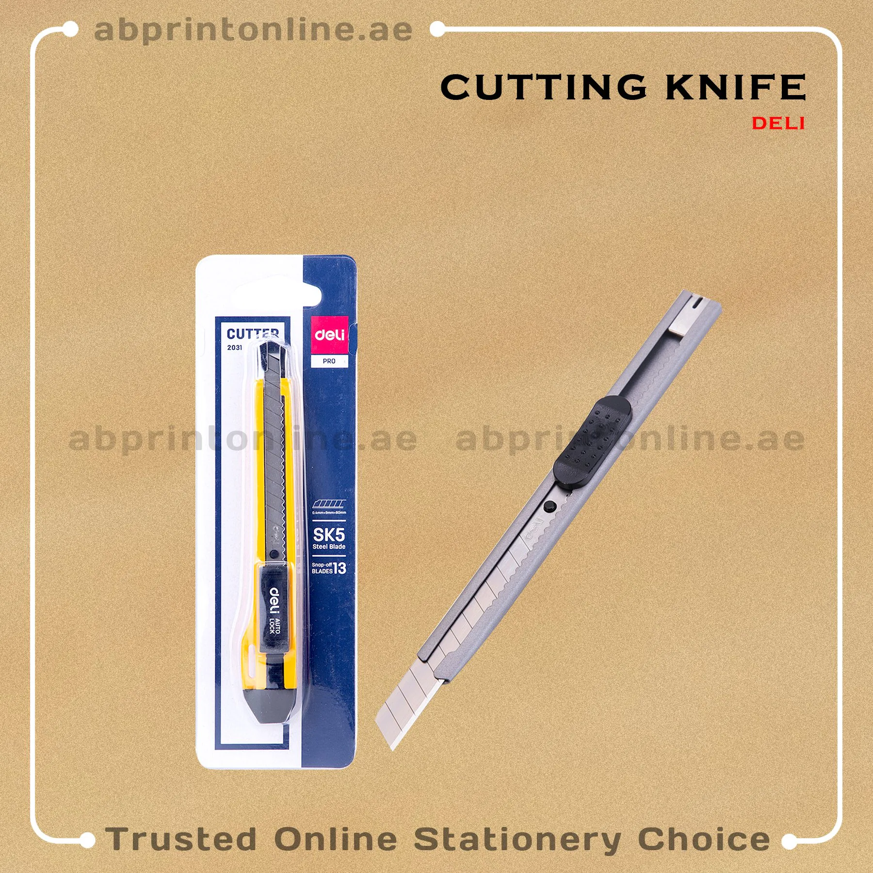 DELI 2031 UTILITY KNIFE, 9MM, BLADE - Image 1